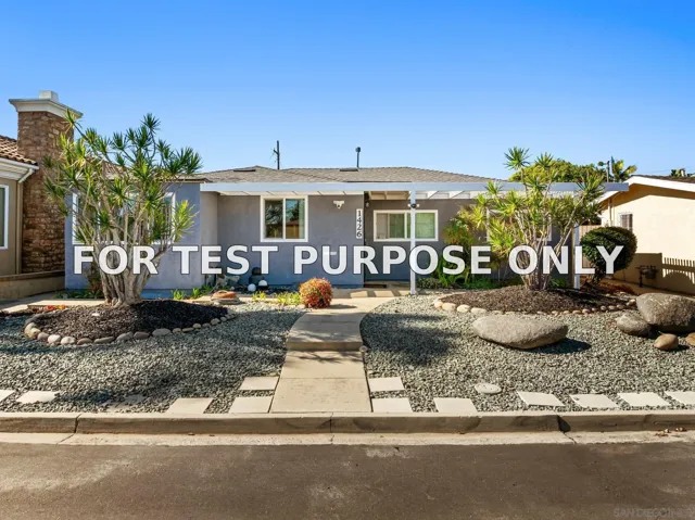 Demo/Test Data 1426 Morenci St, San Diego, CA 92110
