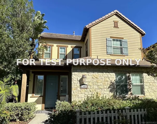 Demo/Test Data 13593 Dondero Place, San Diego, CA 92130