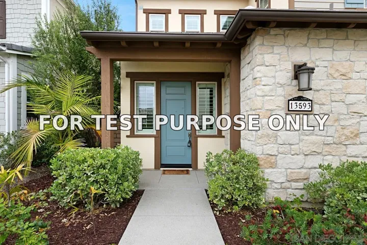 Demo/Test Data 13593 Dondero Place, San Diego, CA 92130