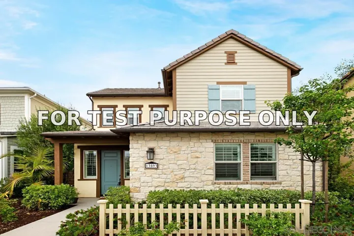 Demo/Test Data 13593 Dondero Place, San Diego, CA 92130