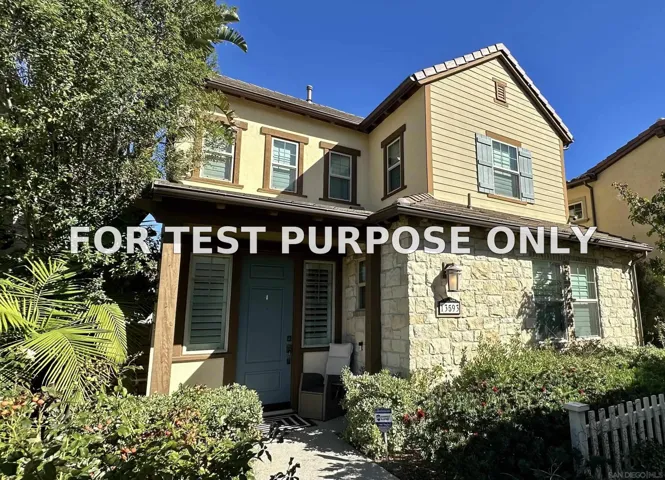Demo/Test Data 13593 Dondero Place, San Diego, CA 92130