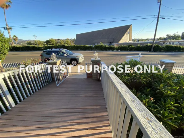Demo/Test Data 8686 Echo Dr, La Mesa, CA 91941