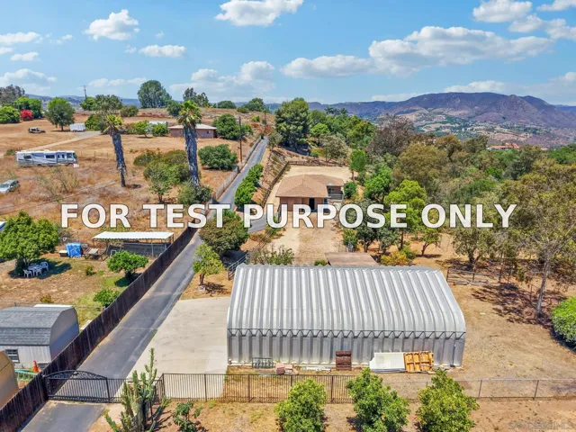 Demo/Test Data 974 Via Hillview, Fallbrook, CA 92028