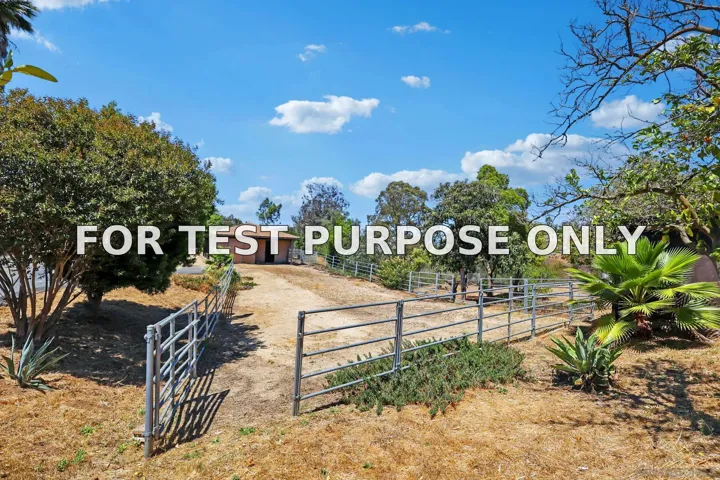 Demo/Test Data 974 Via Hillview, Fallbrook, CA 92028