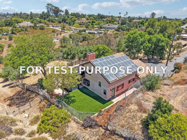 Demo/Test Data 974 Via Hillview, Fallbrook, CA 92028