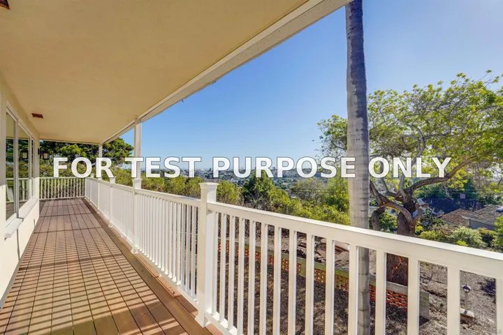 Demo/Test Data 3985 La Cresta Drive, SAN DIEGO, CA 92107