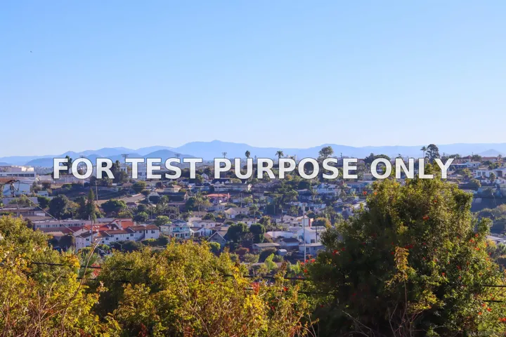Demo/Test Data 3985 La Cresta Drive, SAN DIEGO, CA 92107