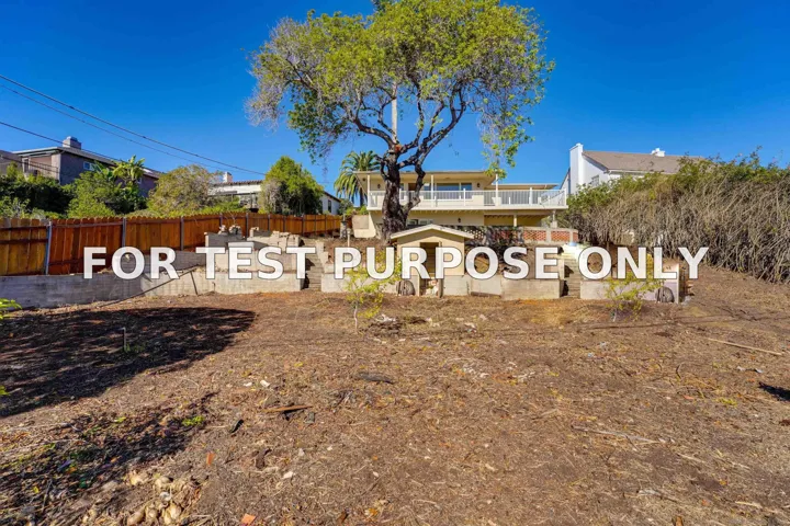 Demo/Test Data 3985 La Cresta Drive, SAN DIEGO, CA 92107