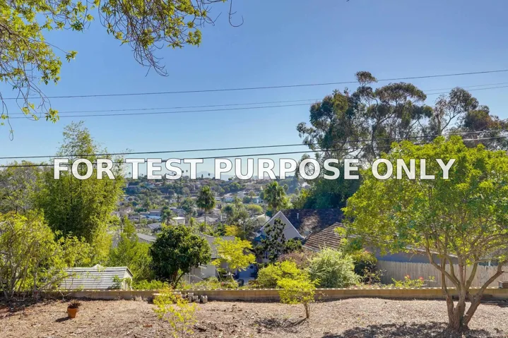 Demo/Test Data 3985 La Cresta Drive, SAN DIEGO, CA 92107