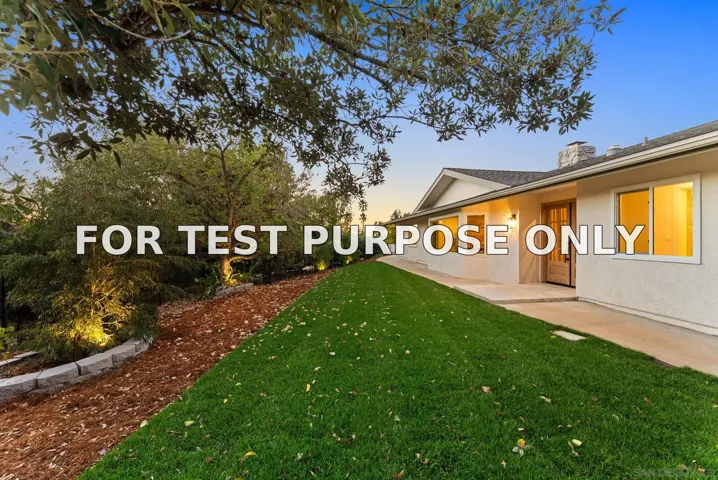 Demo/Test Data 12830 Avenida La Valencia, Poway, CA 92064