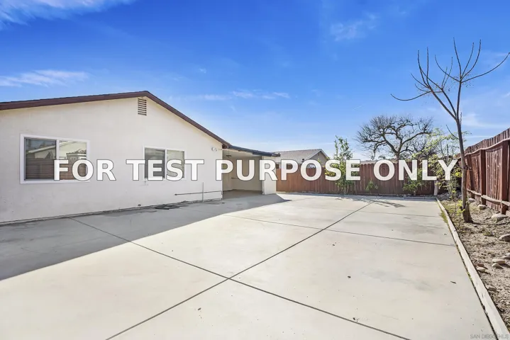 Demo/Test Data 7742 Parma Ln, San Diego, CA 92126