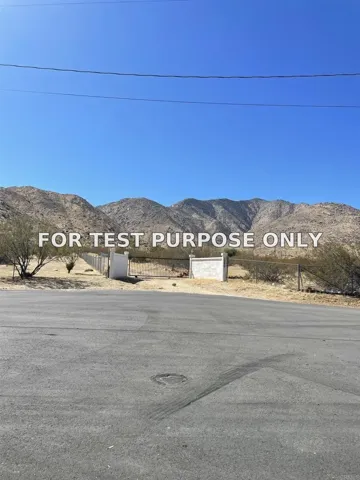 Demo/Test Data Grubstake, Julian, CA 92036
