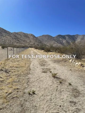 Demo/Test Data Grubstake, Julian, CA 92036