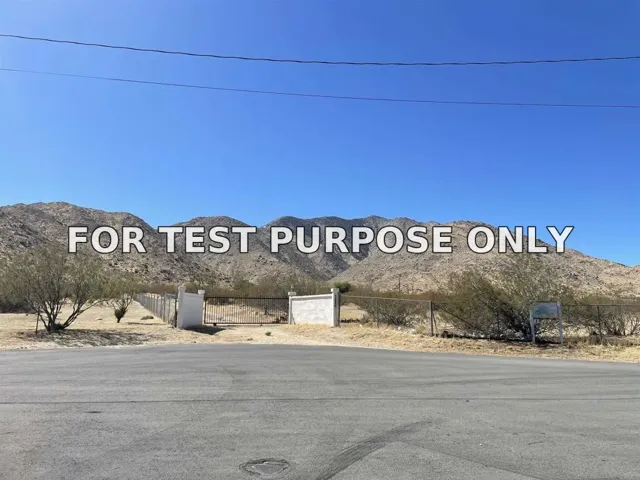 Demo/Test Data Grubstake, Julian, CA 92036