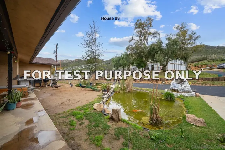 Demo/Test Data 21908 Japatul Ln, Alpine, CA 91901