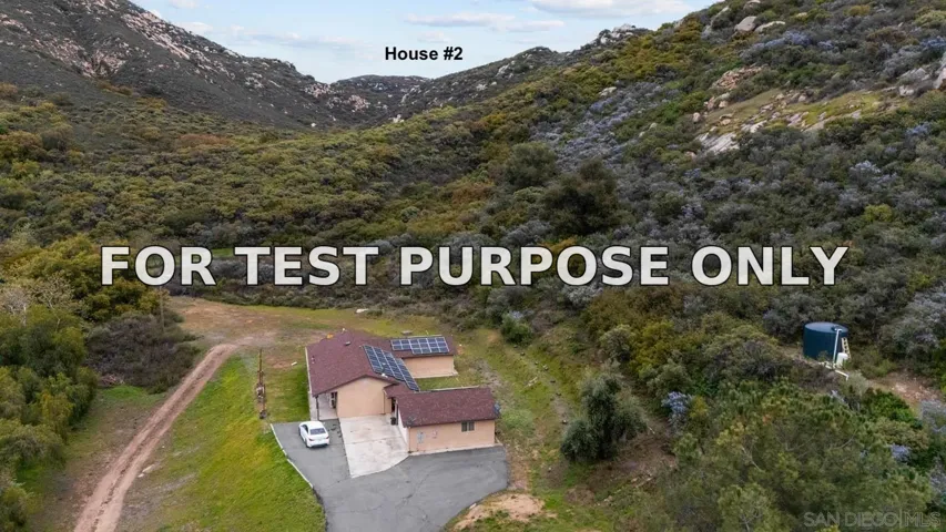 Demo/Test Data 21908 Japatul Ln, Alpine, CA 91901