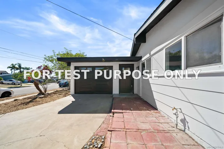 Demo/Test Data 3816 Mount Abraham Ave, San Diego, CA 92111