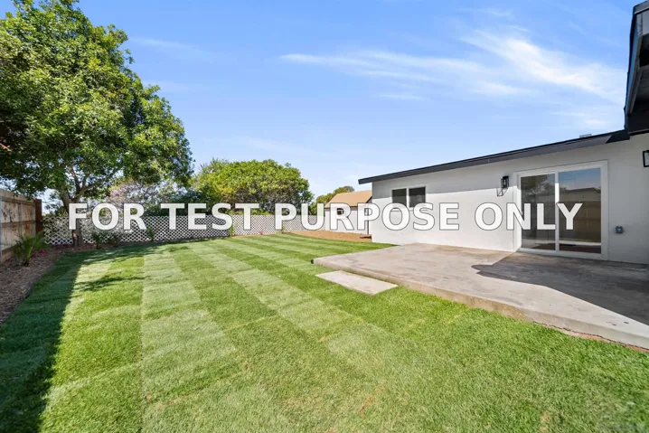 Demo/Test Data 3816 Mount Abraham Ave, San Diego, CA 92111