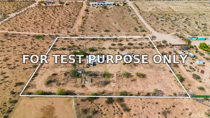 Demo/Test Data 55525 Ornelas Lane, Landers, CA 92285
