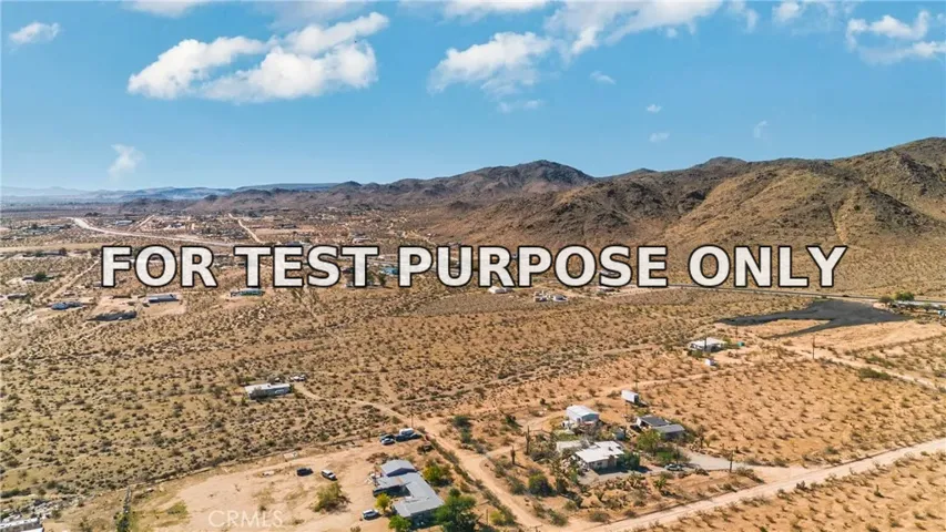Demo/Test Data 55525 Ornelas Lane, Landers, CA 92285