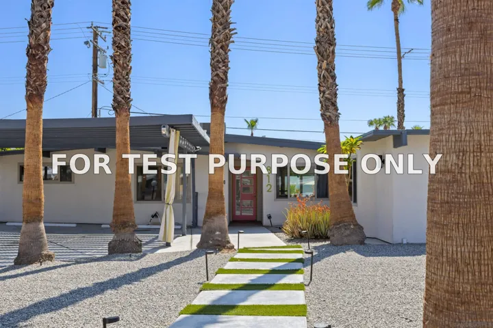Demo/Test Data 812 S Calle Paul, Palm Springs, CA 92264