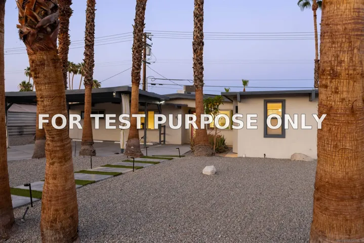 Demo/Test Data 812 S Calle Paul, Palm Springs, CA 92264