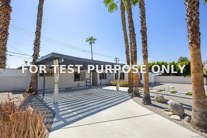 Demo/Test Data 812 S Calle Paul, Palm Springs, CA 92264