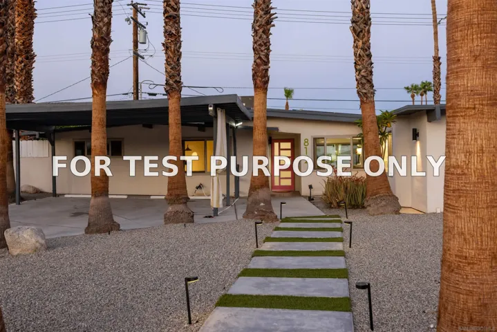 Demo/Test Data 812 S Calle Paul, Palm Springs, CA 92264