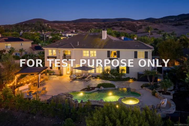 Demo/Test Data 10055 Winecrest Rd, San Diego, CA 92127