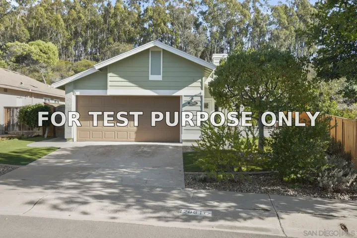Demo/Test Data 12061 Rue Des Amis, San Diego, CA 92131