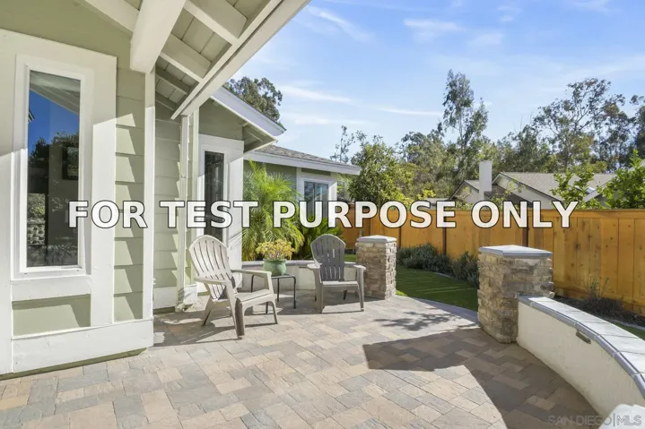 Demo/Test Data 12061 Rue Des Amis, San Diego, CA 92131