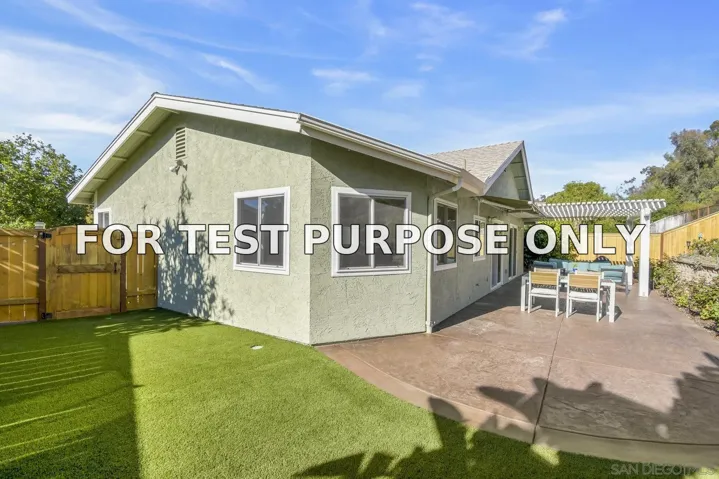 Demo/Test Data 12061 Rue Des Amis, San Diego, CA 92131