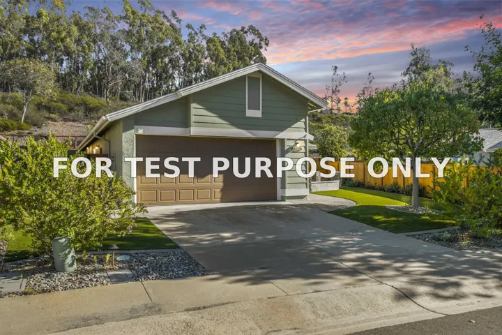 Demo/Test Data 12061 Rue Des Amis, San Diego, CA 92131