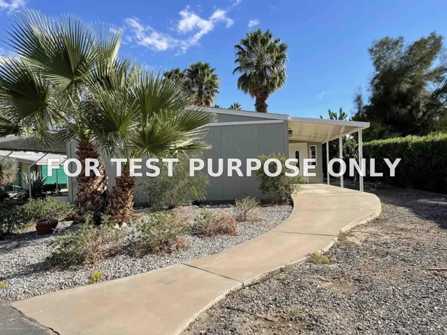 Demo/Test Data 1010 Palm Canyon Dr Unit 167, Borrego Springs, CA 92004