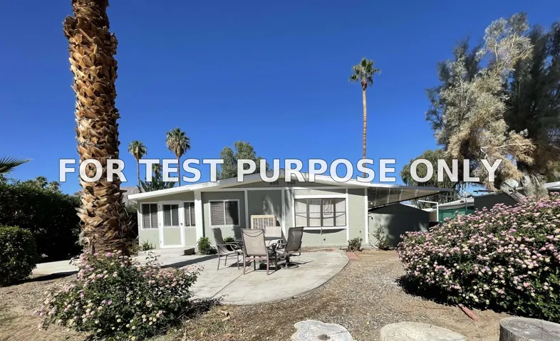 Demo/Test Data 1010 Palm Canyon Dr Unit 167, Borrego Springs, CA 92004