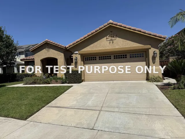 Demo/Test Data 543 Silverhawk Dr, Corona, CA 92879