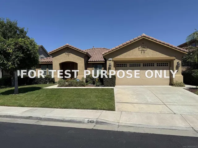 Demo/Test Data 543 Silverhawk Dr, Corona, CA 92879