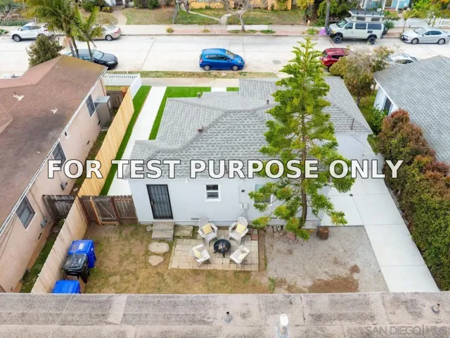 Demo/Test Data 4614-4616 Larkspur St, San Diego, CA 92107