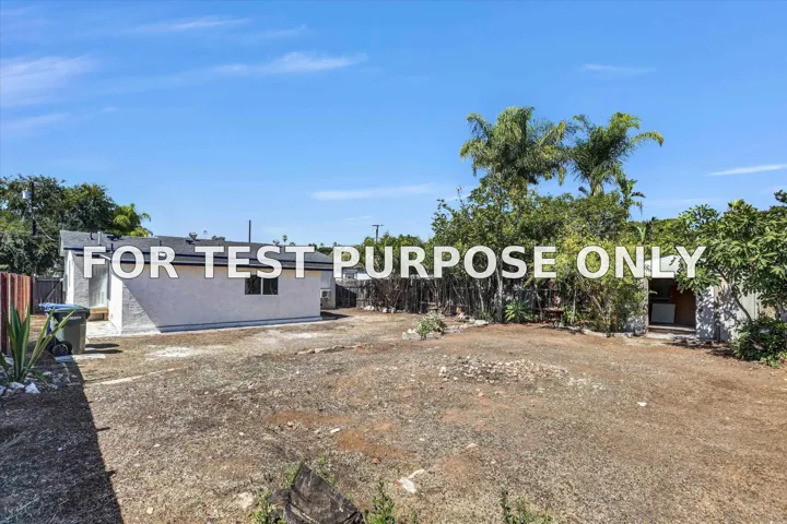 Demo/Test Data 4541 Culbertson Ave, LA MESA, CA 91942