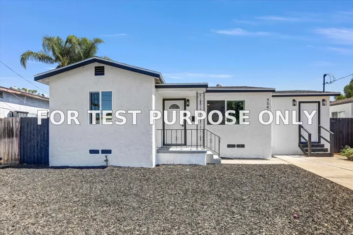 Demo/Test Data 4541 Culbertson Ave, LA MESA, CA 91942