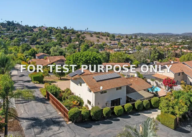Demo/Test Data 1322 Loma De Paz, Escondido, CA 92027