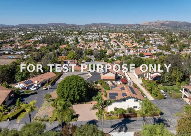 Demo/Test Data 1322 Loma De Paz, Escondido, CA 92027