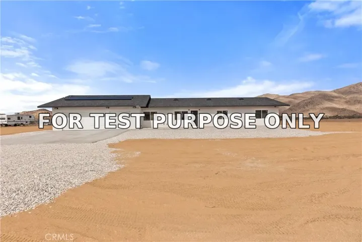 Demo/Test Data 11725 Lagartijo Drive, Apple Valley, CA 92308