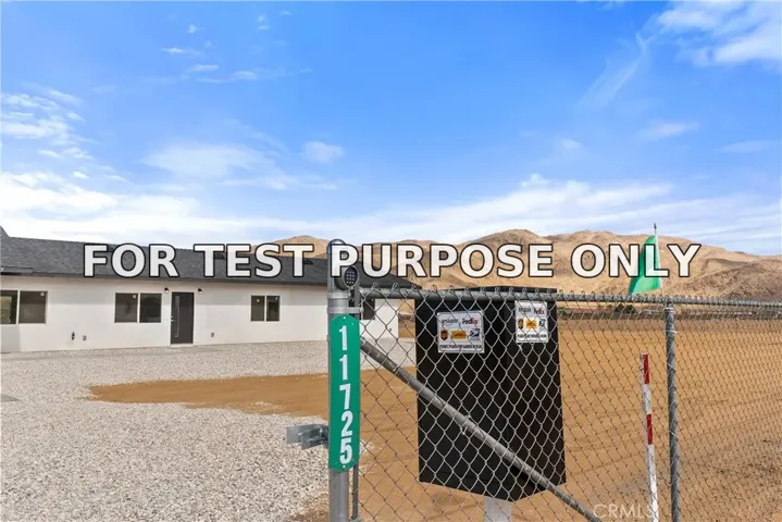 Demo/Test Data 11725 Lagartijo Drive, Apple Valley, CA 92308