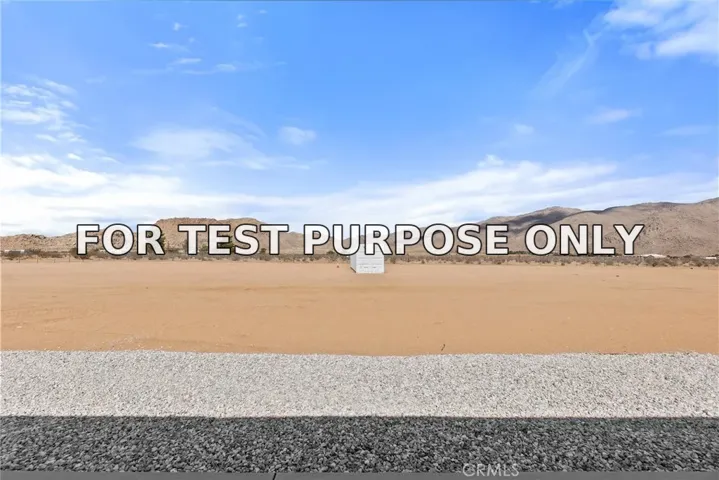 Demo/Test Data 11725 Lagartijo Drive, Apple Valley, CA 92308