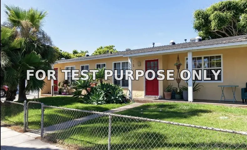 Demo/Test Data 4985-89 Narragansett Ave, SAN DIEGO, CA 92107