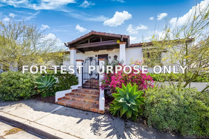 Demo/Test Data 2541 Haller St, San Diego, CA 92104
