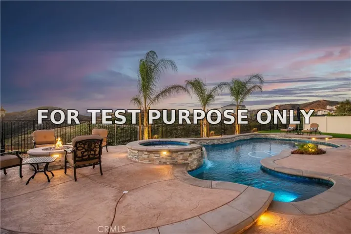 Demo/Test Data 29595 Paseo Guijarro, Valencia, CA 91354