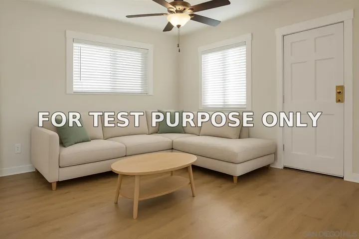 Demo/Test Data 3815 42nd St, San Diego, CA 92105