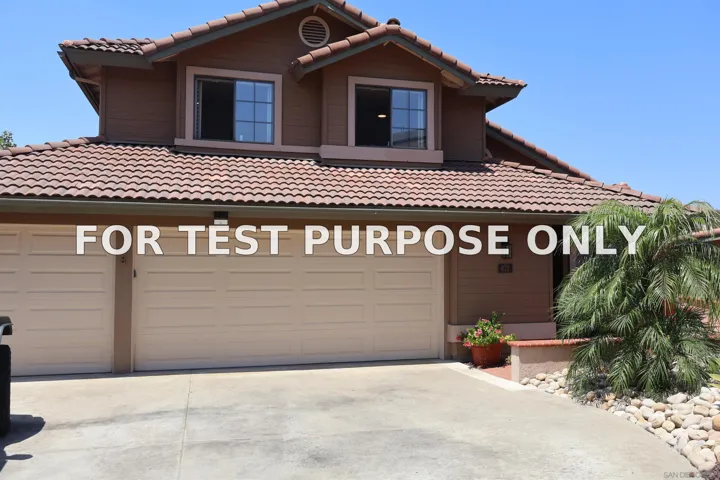 Demo/Test Data 672 Chateau Place, Escondido, CA 92029